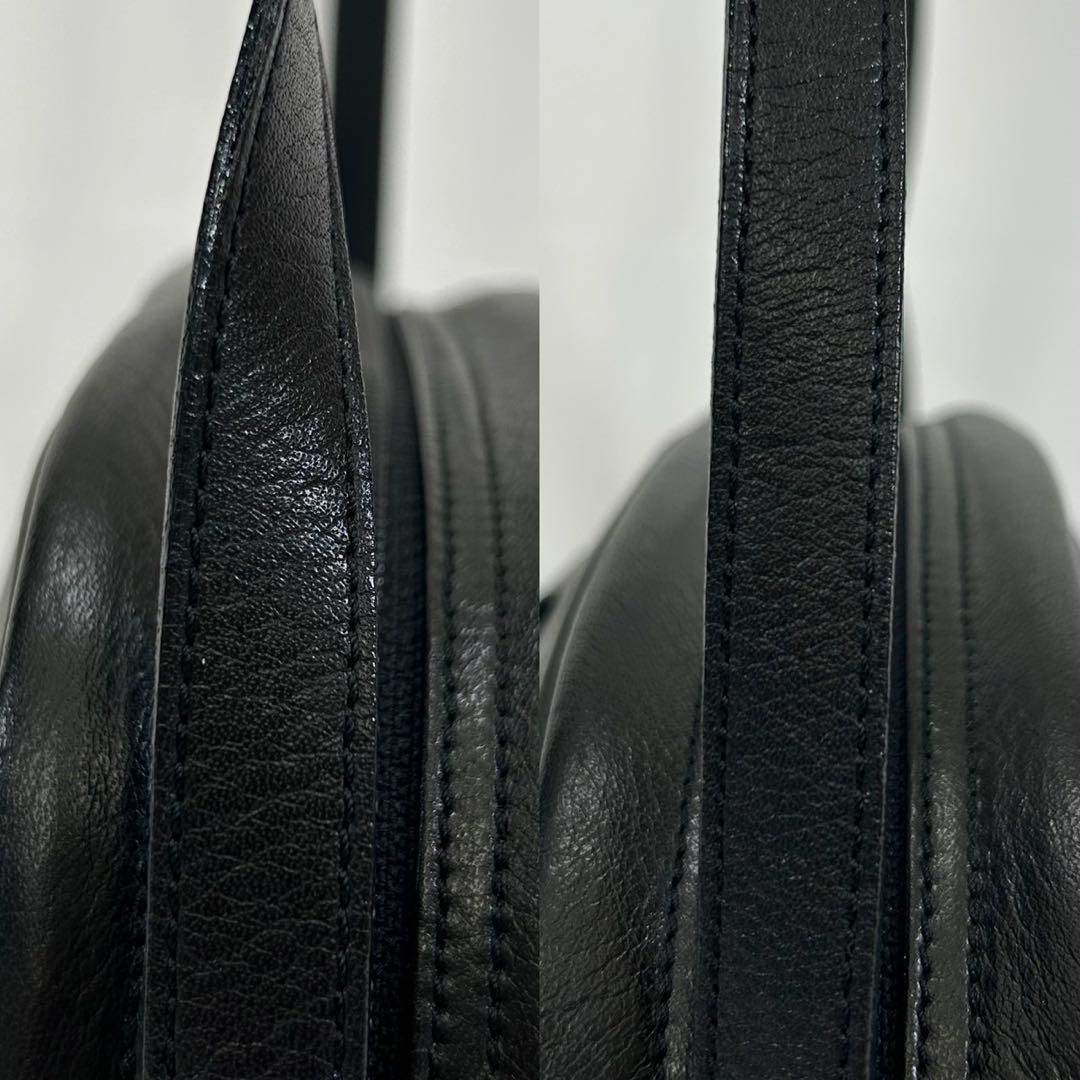 【極美品】イブサンローラン キルティングショルダーバッグ レザー 斜め掛け 黒