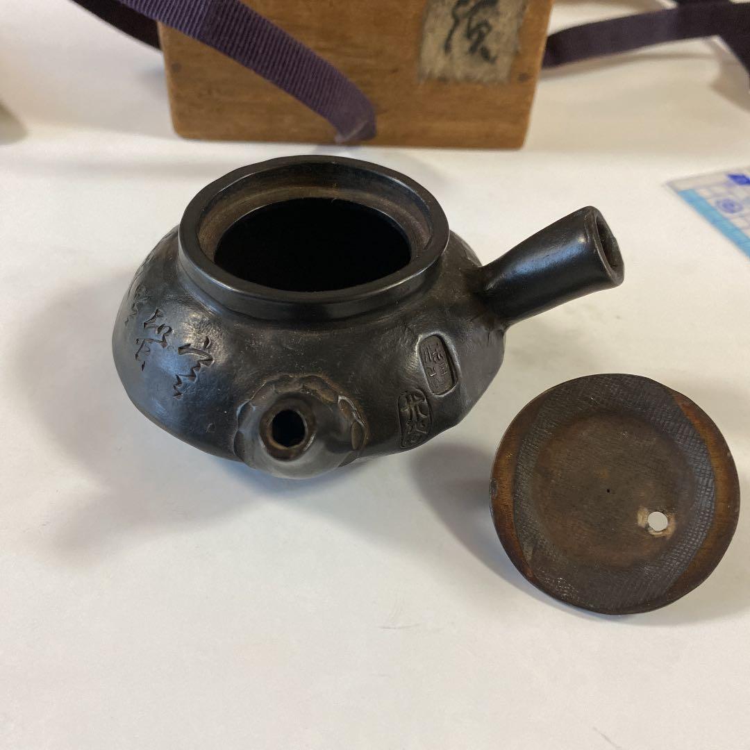 陶瓷器   明治期米谷造の急須   煎茶道具