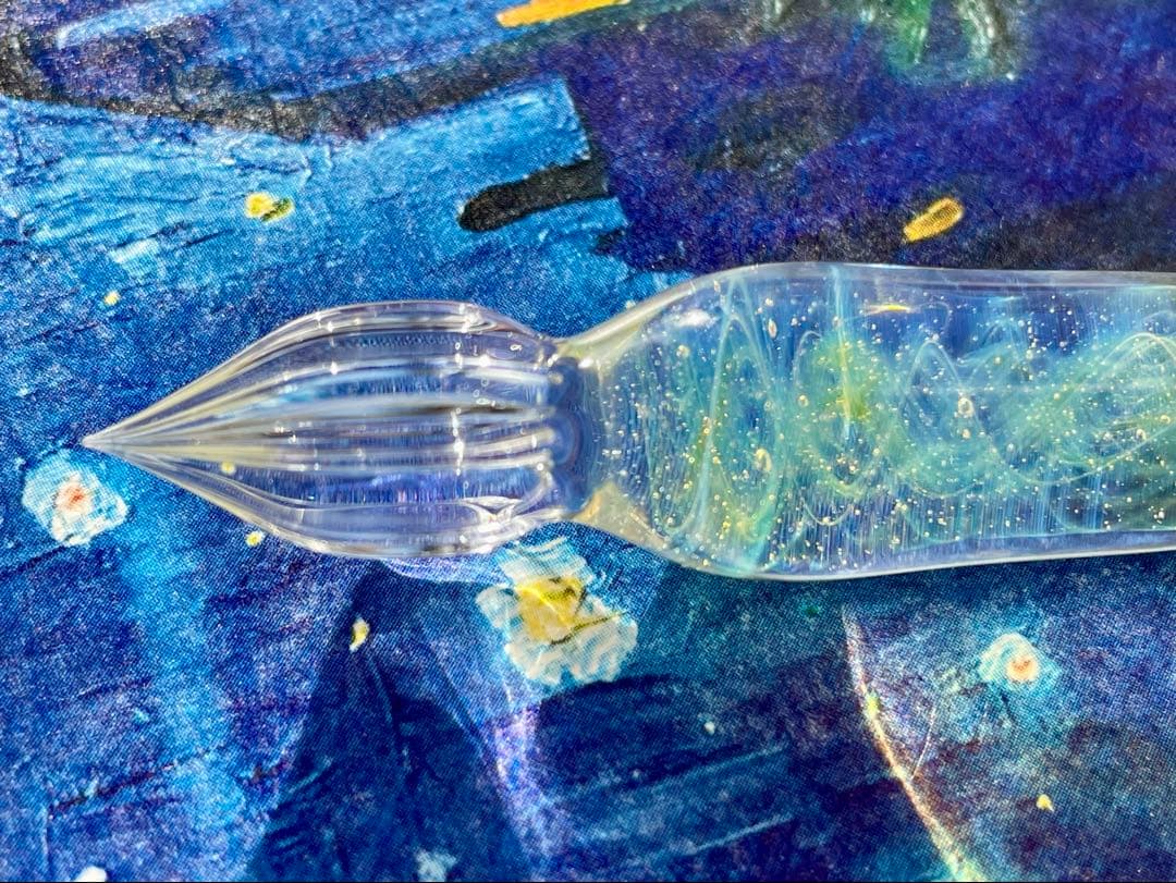 きゃろくろガラス工房・星空ガラスペン