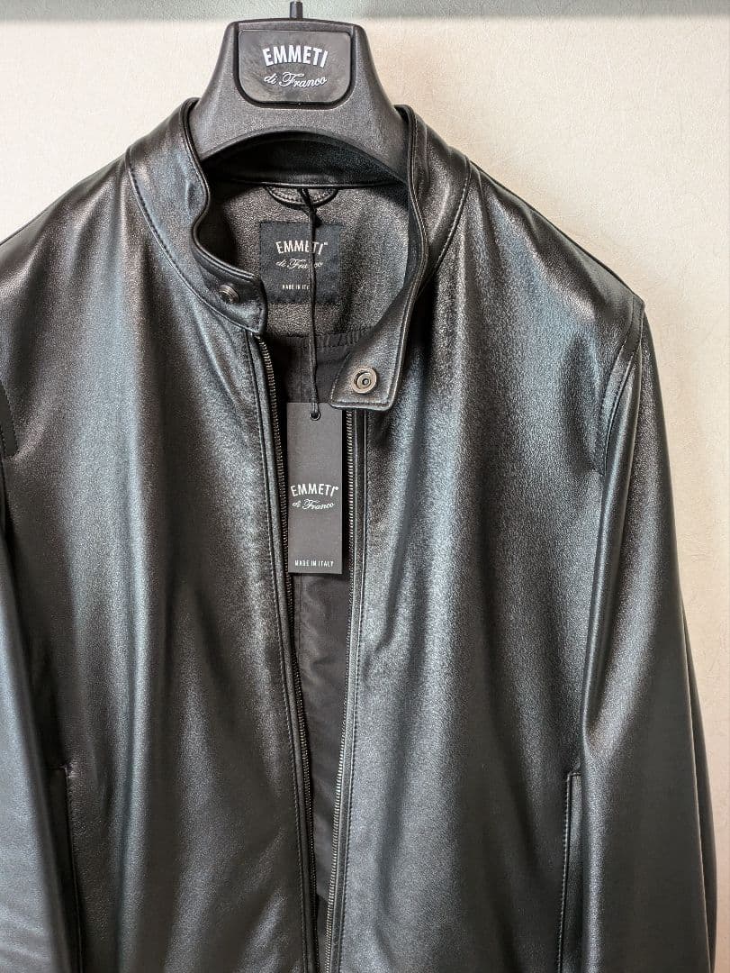 未使用エンメティ　シングルライダースレザージャケット
