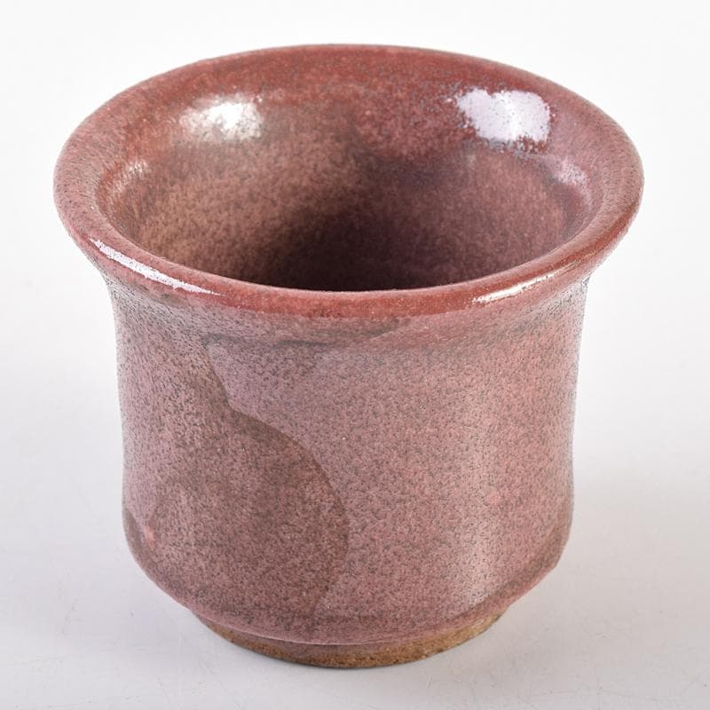 北大路魯山人作　辰砂釉　ぐい呑　盃　V　R7678