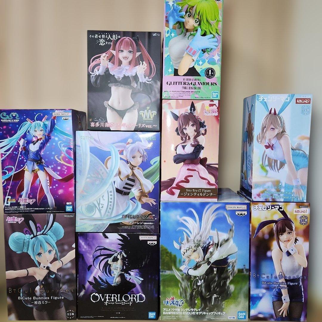 オススメプライズ10連単！　#白るまんどのフィギュア