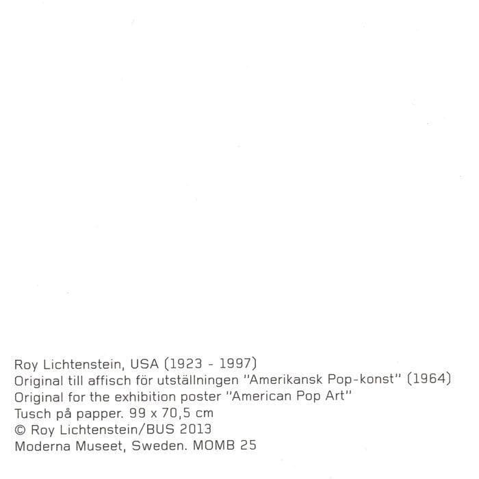 限定マット額装品/ロイ・リキテンスタイン Amerikansk Pop