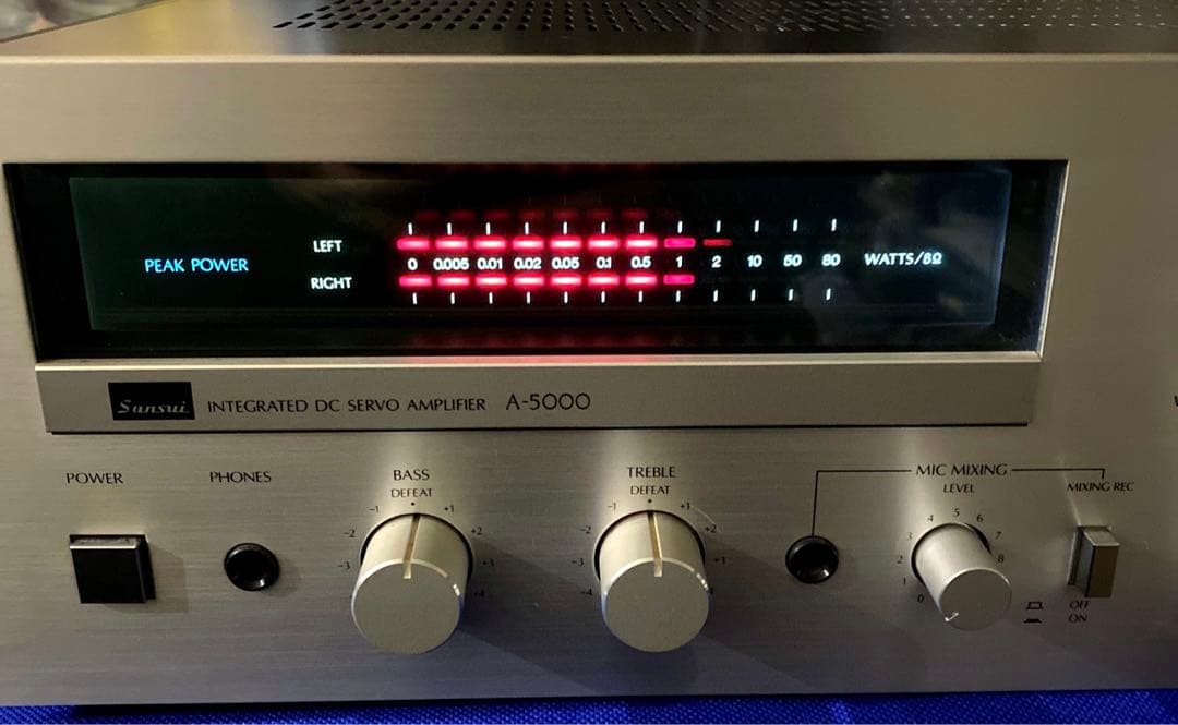 P*L様 Sansui プリメインアンプ A-5000 サンスイ 動作品