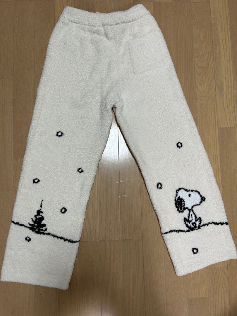 【美品＆未使用あり】ジェラートピケ　スヌーピー　もこもこ　上下セット