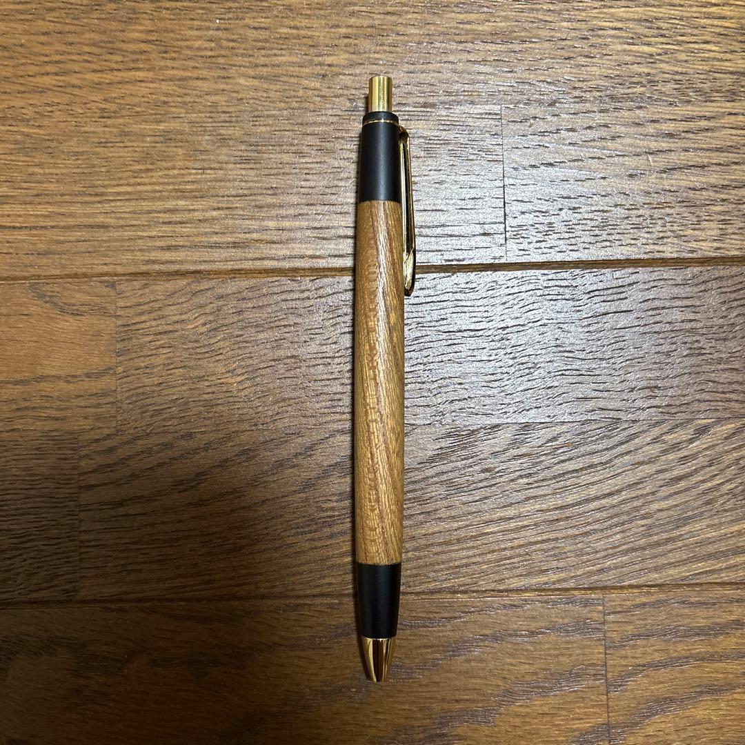 ボナンペン 真鍮 欅 0.5mm 木軸シャーペン 専用ケース付き