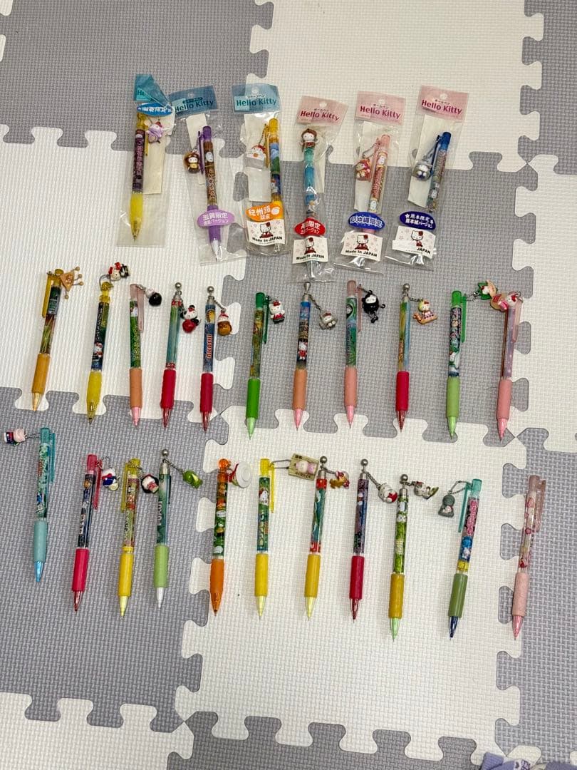 ご当地キティ　シャーペン　ボールペン　セット