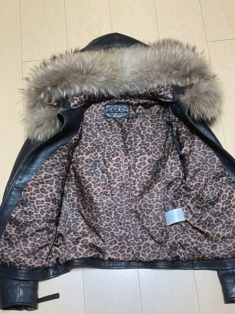 goa レザージャケット　ファー