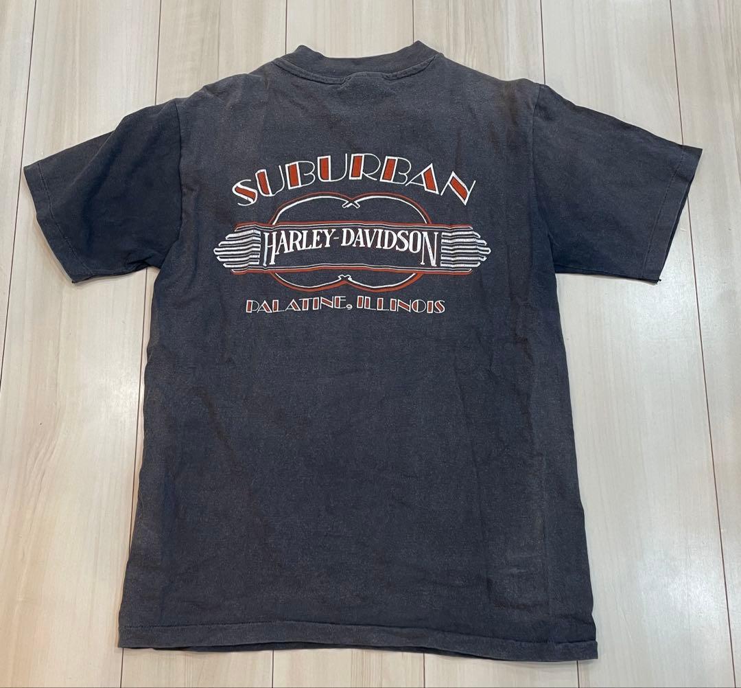た*ん様 80s ハーレーダビッドソン　イーグルプリント　ビンテージTシャツ U