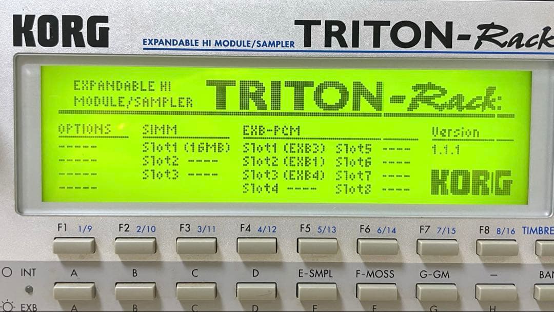 KORG TRITON-Rack 拡張3枚付 音源モジュール