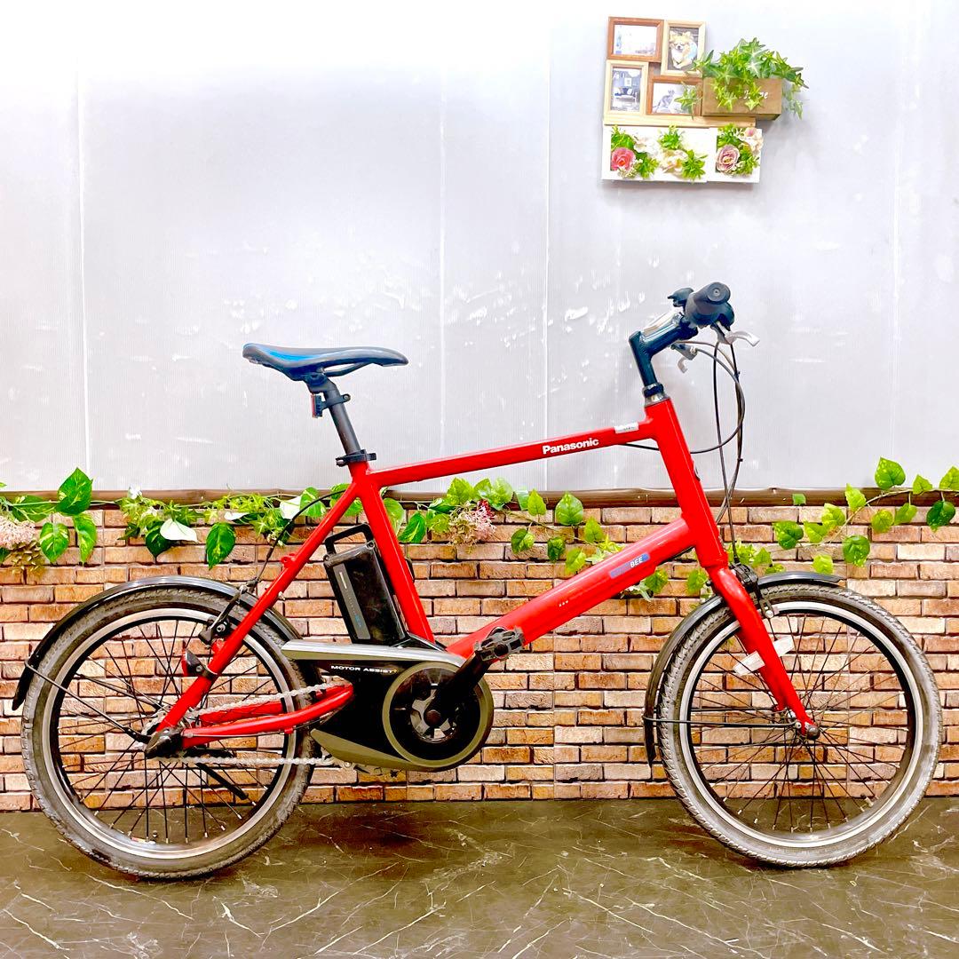 【44】電動自転車 Panasonic Little BEE レッド 20インチ