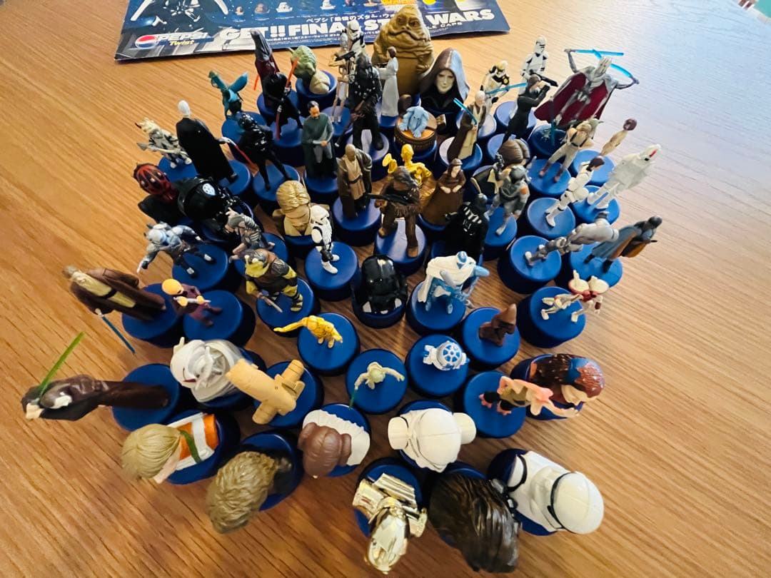 値下げ中！スター・ウォーズ エピソード３ ペプシボトルキャップ60点