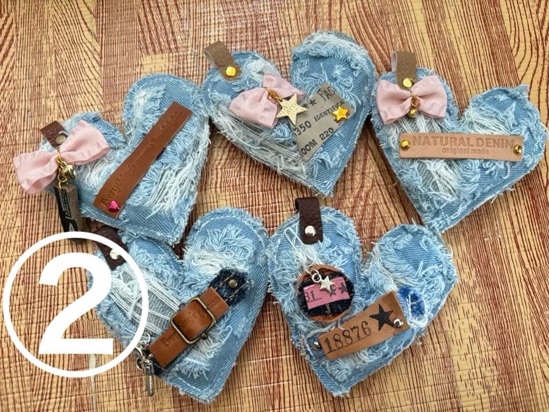 メグえもん様お取り置き ぷっくりミニハートチャーム　6点セット