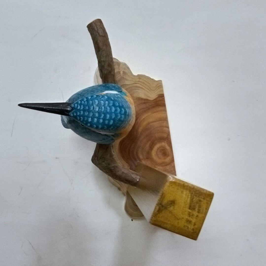 バードカービング　カワセミ（メス）