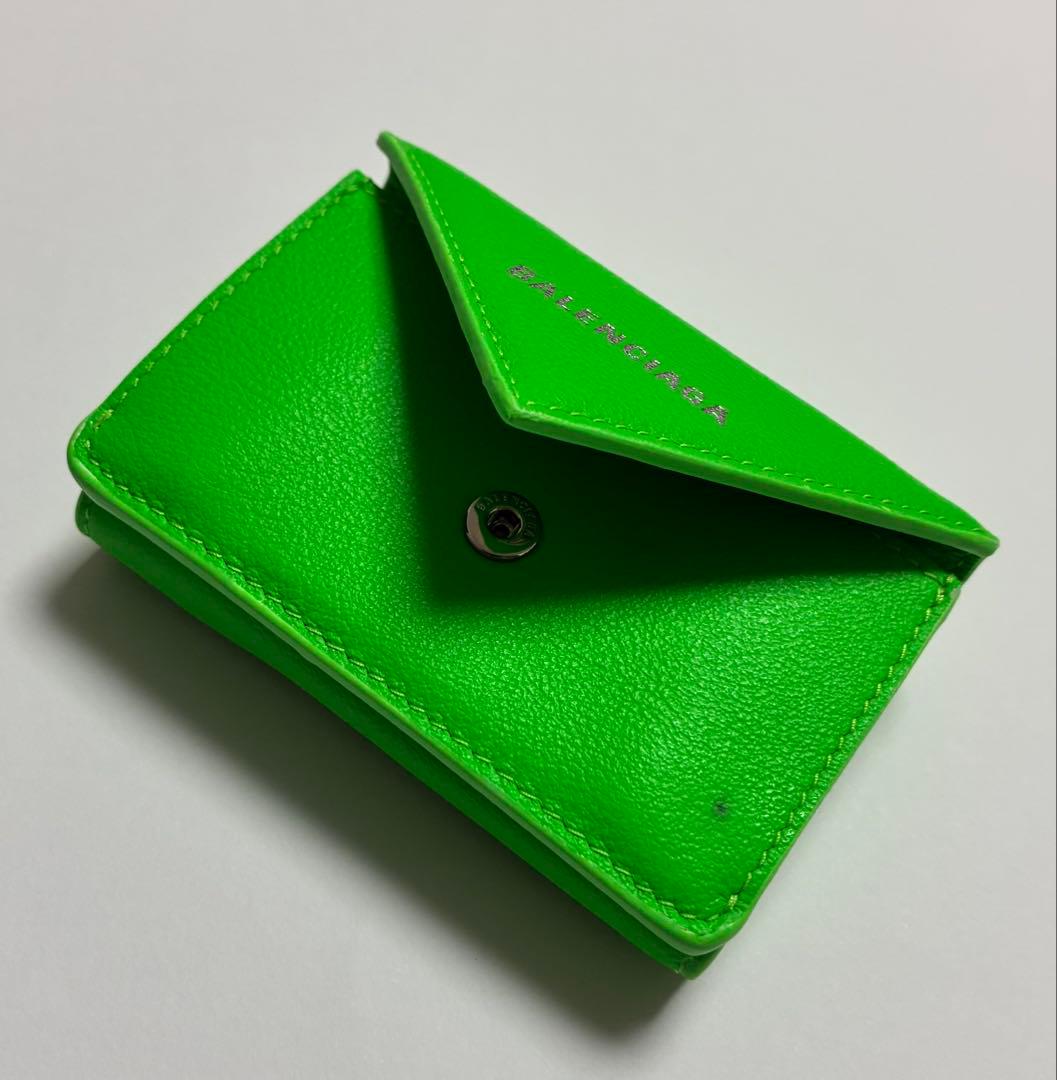 BALENCIAGA 三つ折り財布 グリーン