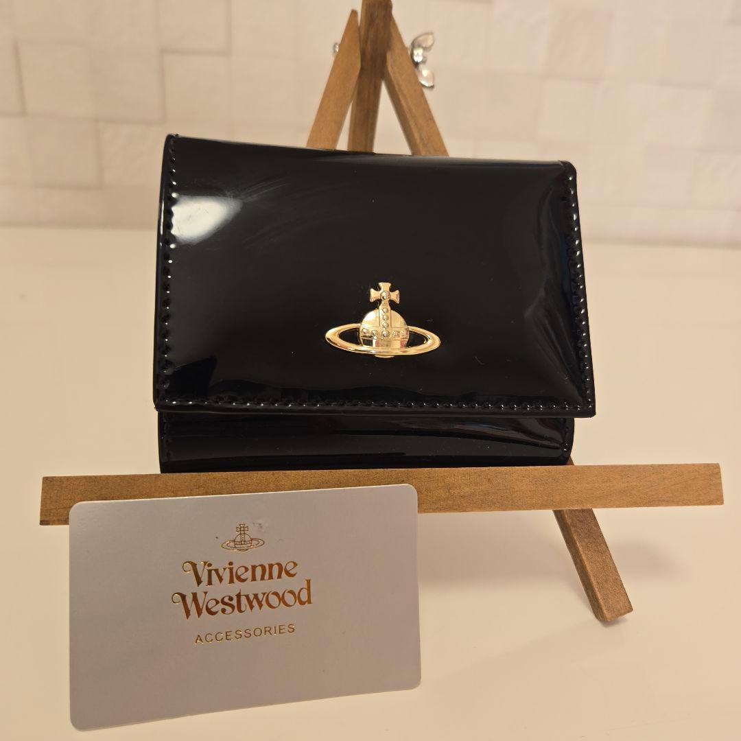 ヴィヴィアンウエストウッド 913VW107 三つ折財布 ブラック