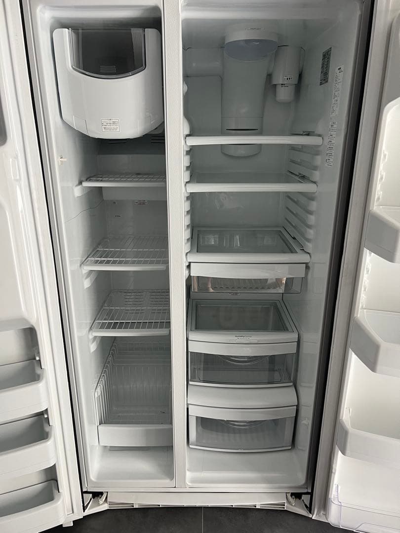 mabe 冷蔵庫 ディスペンサー 氷 お洒落な 黒 アメリカン ロムハーツ