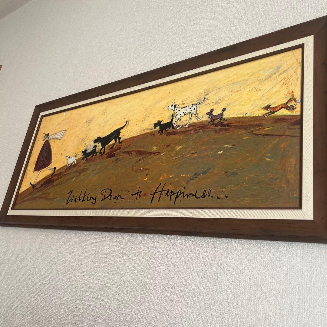 サムトフト 幸せへ向かって Sam Toft 絵画 ギフト アート 犬 いぬ