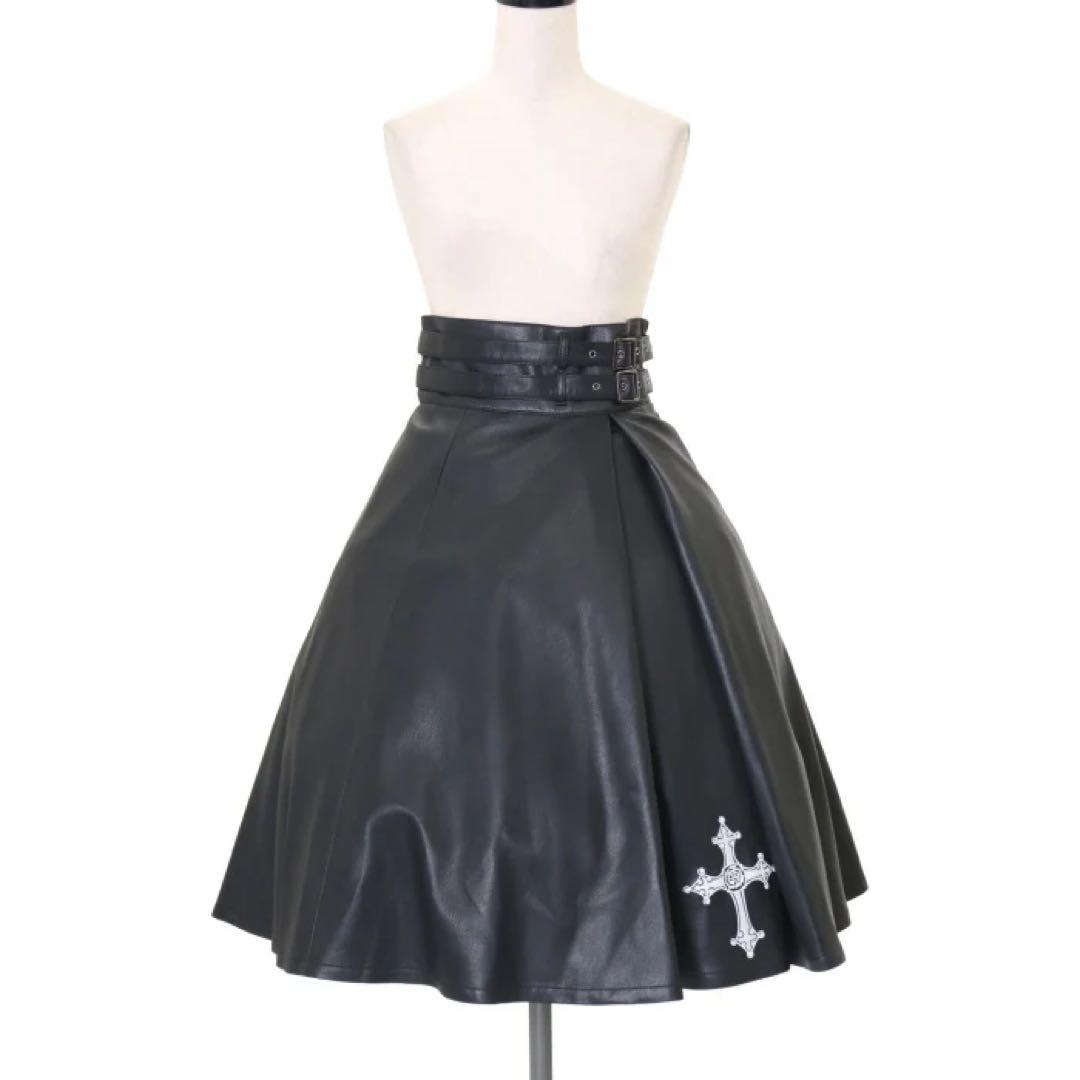 クロスローズ合皮スカート(サンプル品)