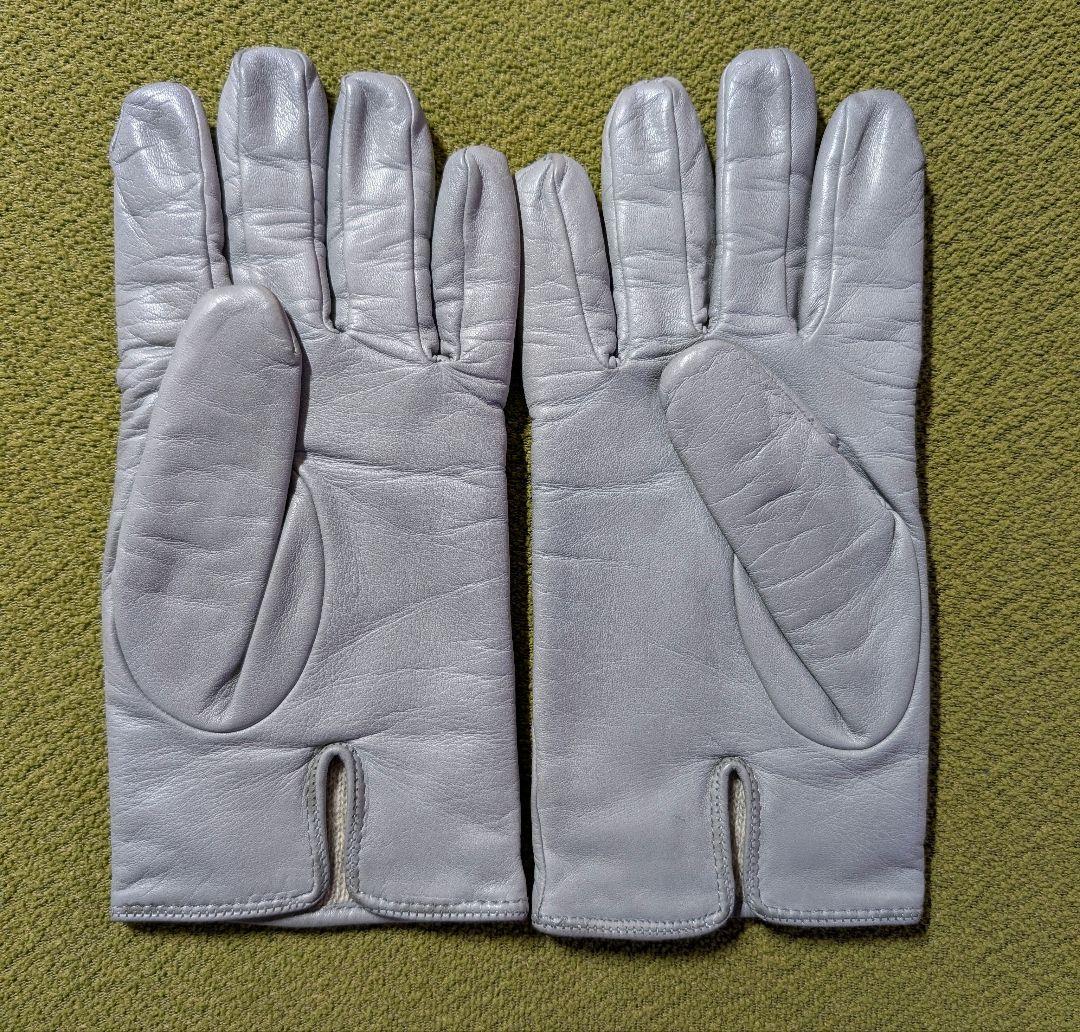 MEROLAメローラ 本革手袋 希少6.5 グレー イタリア