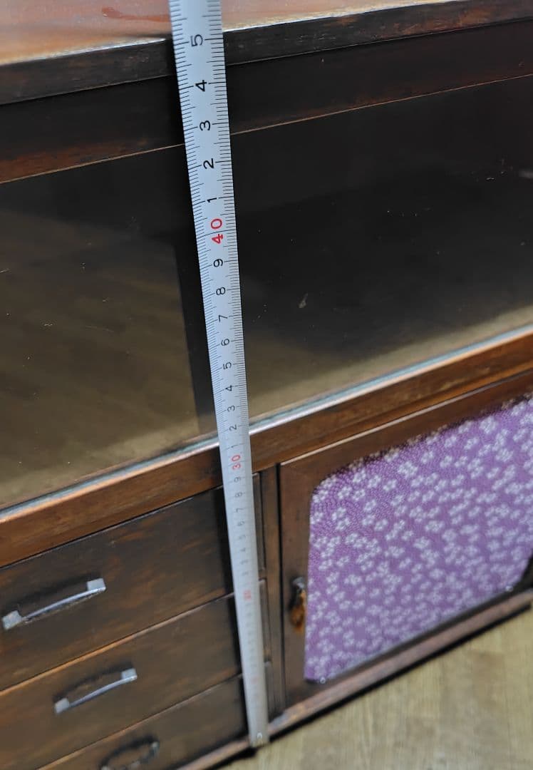 昭和 レトロ アンティーク ヴィンテージ 古道具 箪笥 引き出し ガラス戸棚