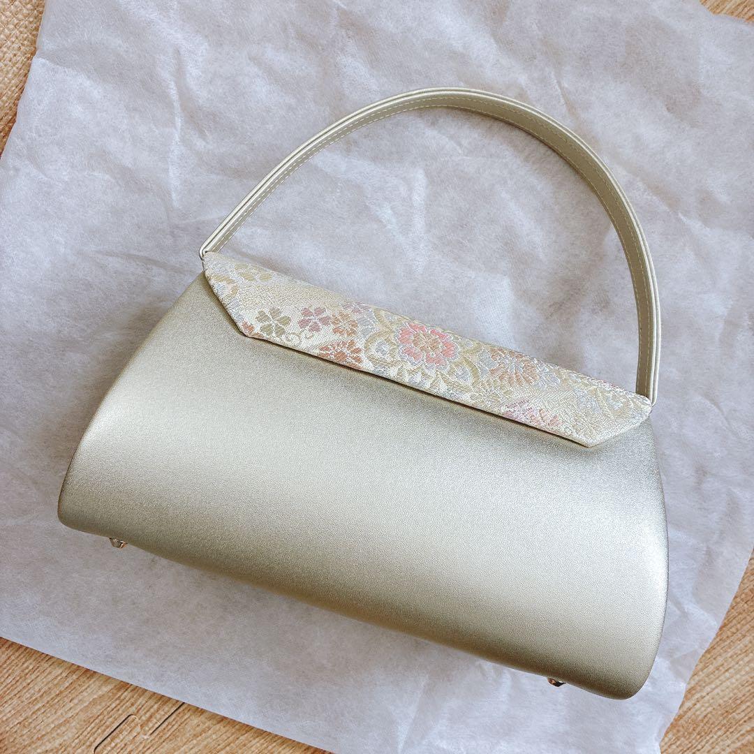 ◎ riri様◎ 金色 和装用バッグ 花柄刺繍 結婚式