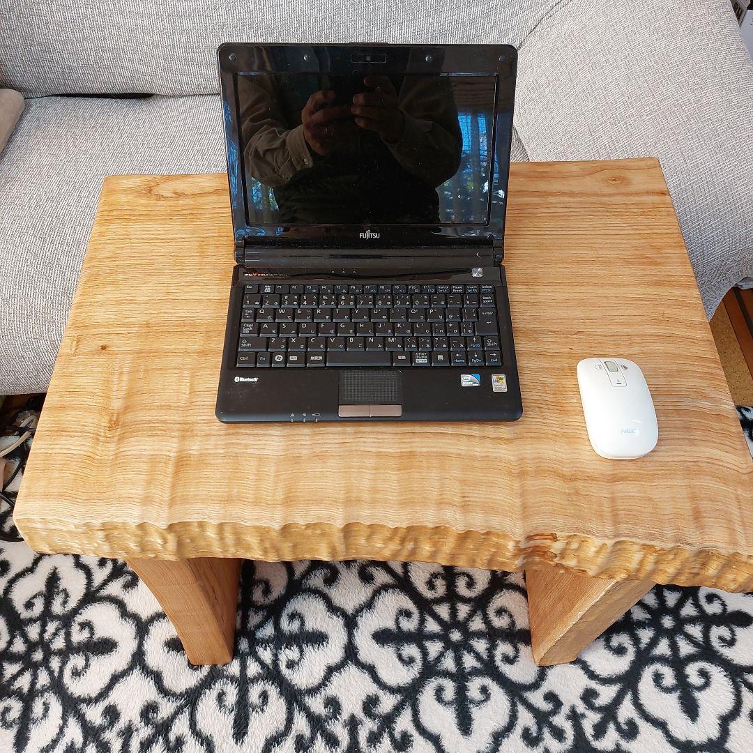 【樫木無垢材】ハンドメイドサイドテーブルorPCデスク