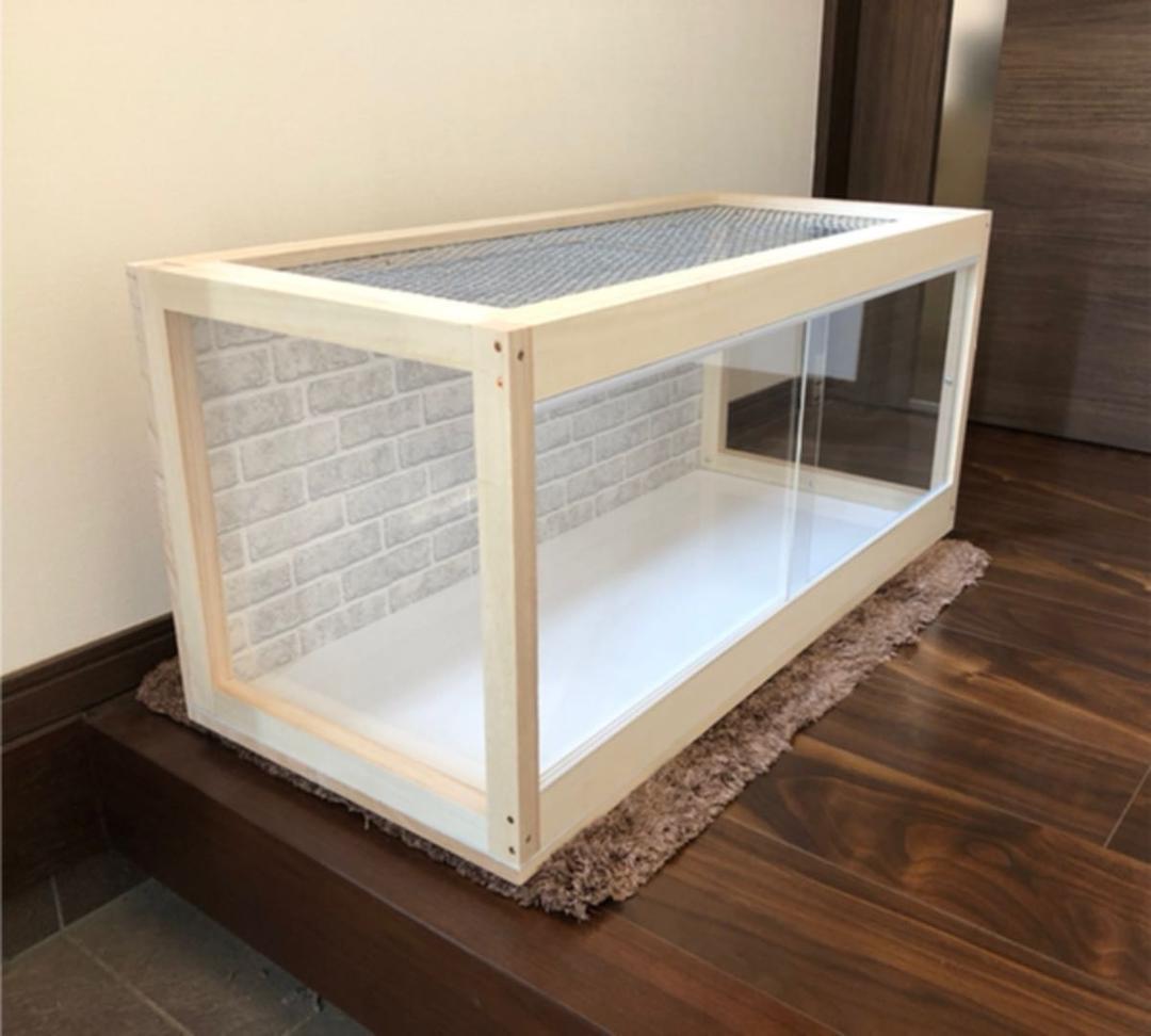 新品　木製ケージ　ハリネズミ　ハムスター　小動物　広葉樹　カスタムベースにどうぞ