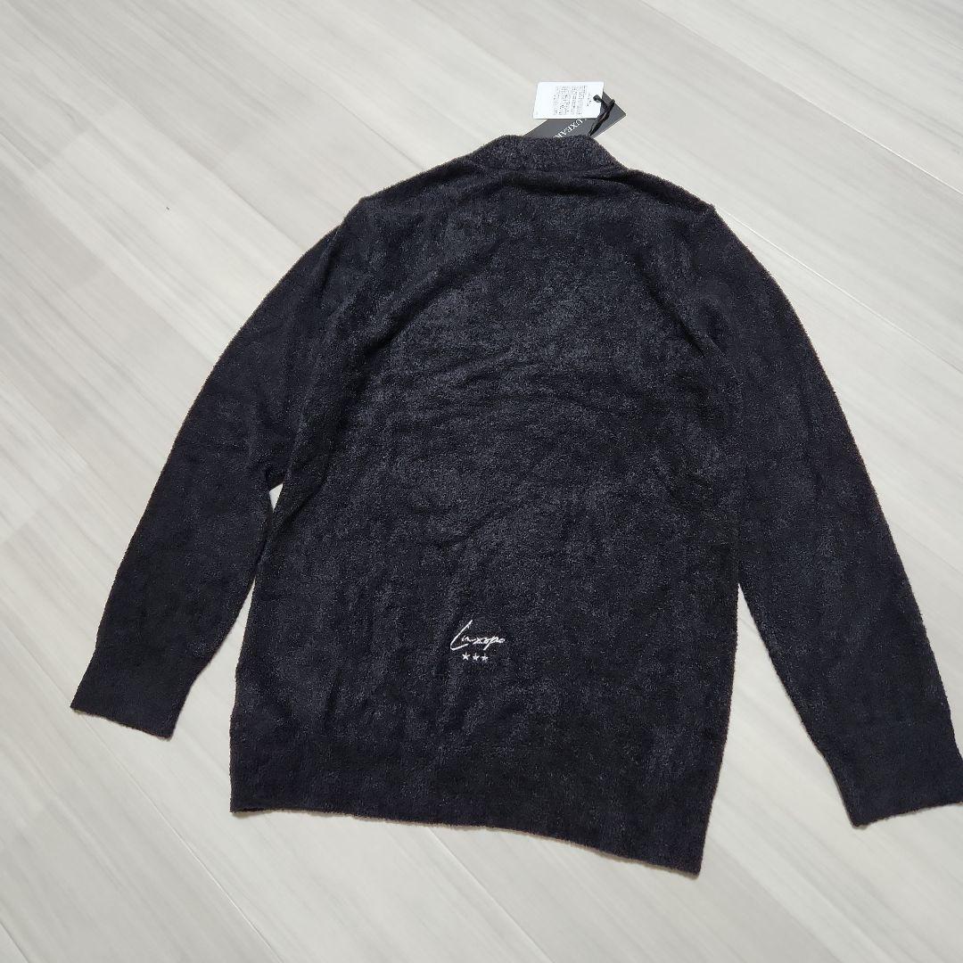 新品☆LUXEAKMPLUS☆フラッフィーニット&スカートセットアップ上下M黒