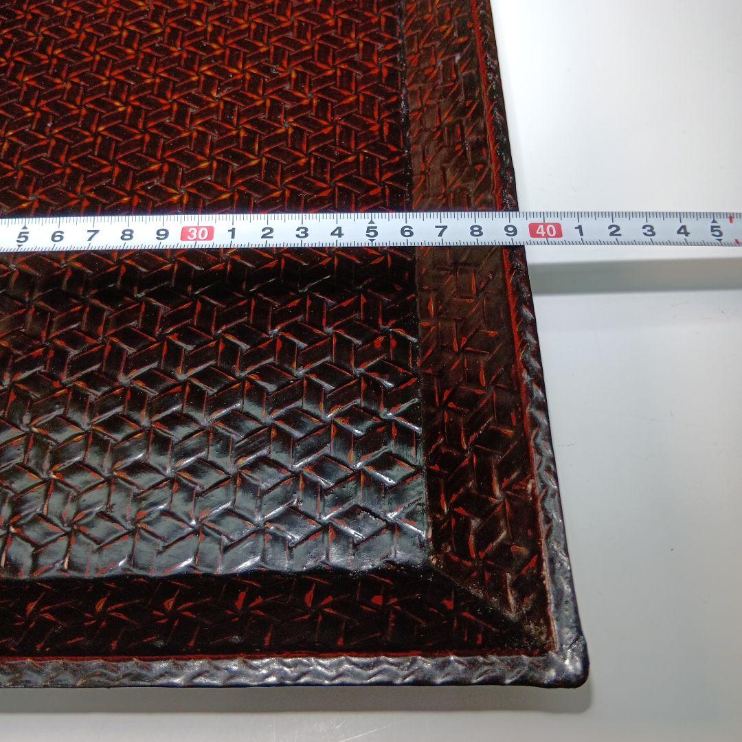 値下げ籃胎漆器　久留米(赤松製)懐石膳5枚