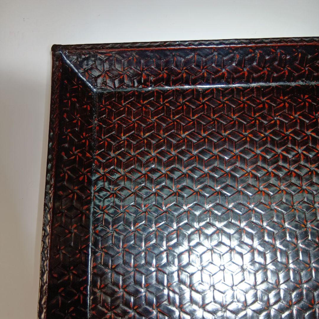 値下げ籃胎漆器　久留米(赤松製)懐石膳5枚