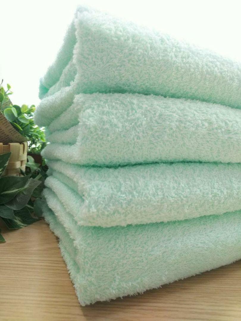 泉州タオル 800匁ライトグリーンバスタオルセット８枚入 タオル新品 まとめ売り