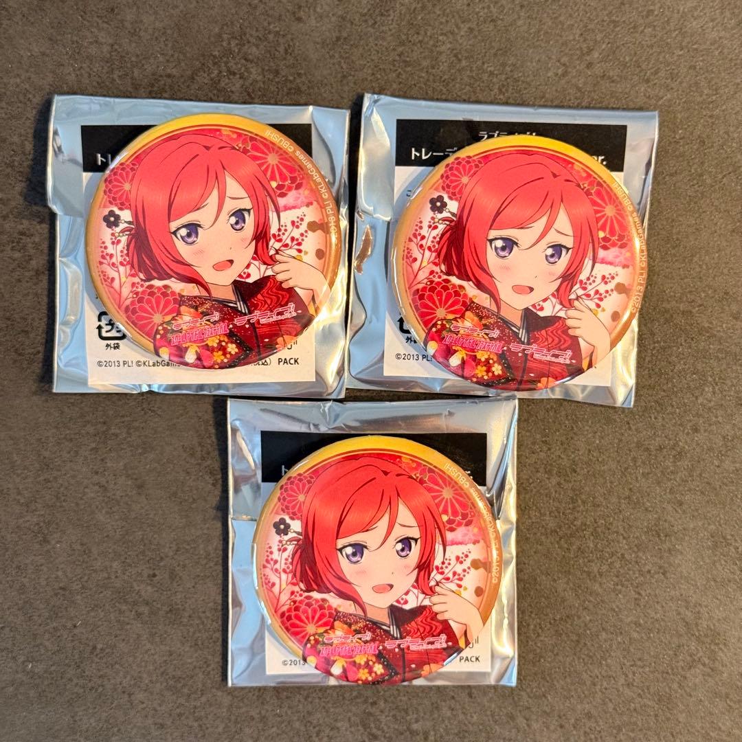 西木野真姫　ラブライブ μ's スクフェス 感謝祭 缶バッジ お正月編