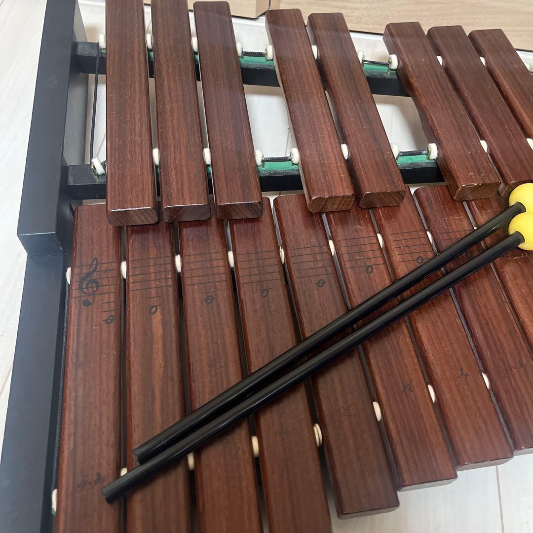 ヤマハ卓上木琴　YAMAHA　32音　木製シロフォン 木目