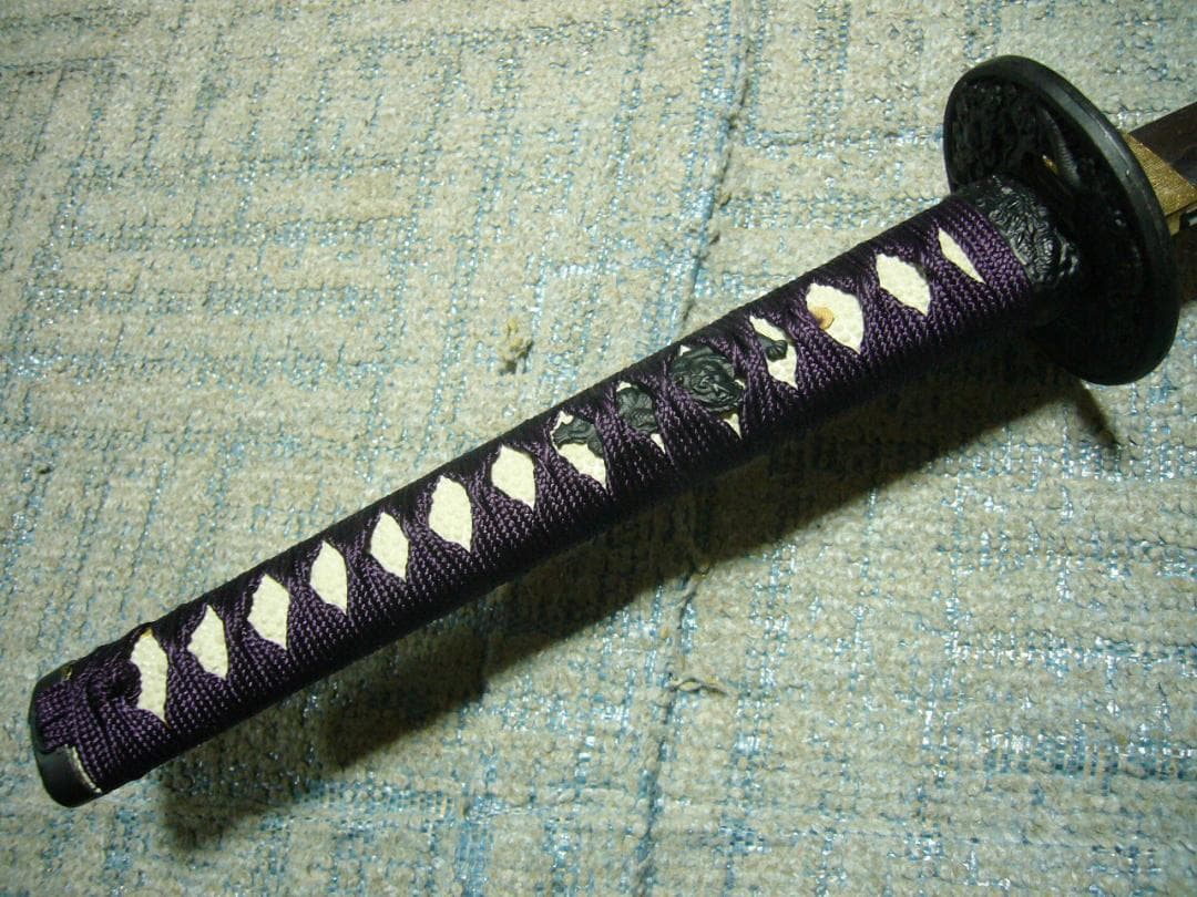 美品 模造刀 紫 日本刀 居合