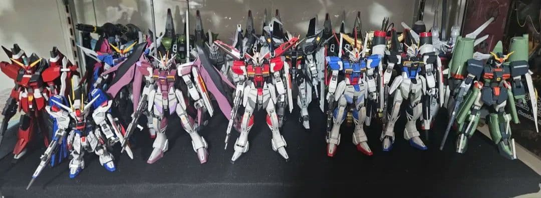 ジャンク品 ガンダムプラモ MG・1/100セット ★17体・海外製　早い者勝ち