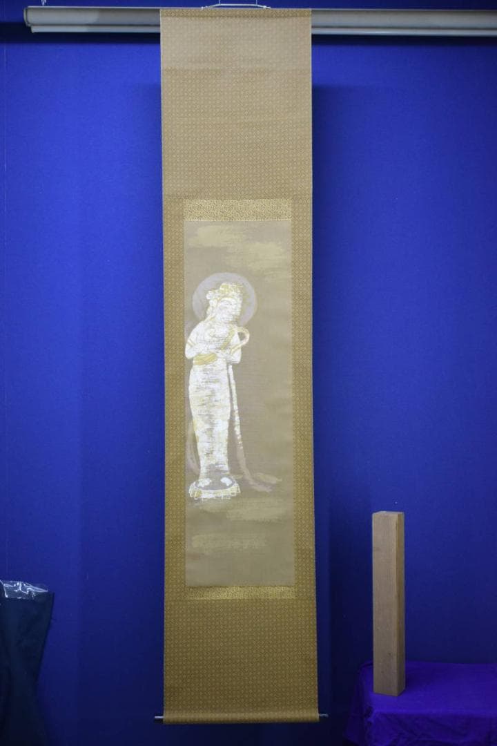 不詳/作者不詳/古画/観音像図/布袋屋掛軸HH-909