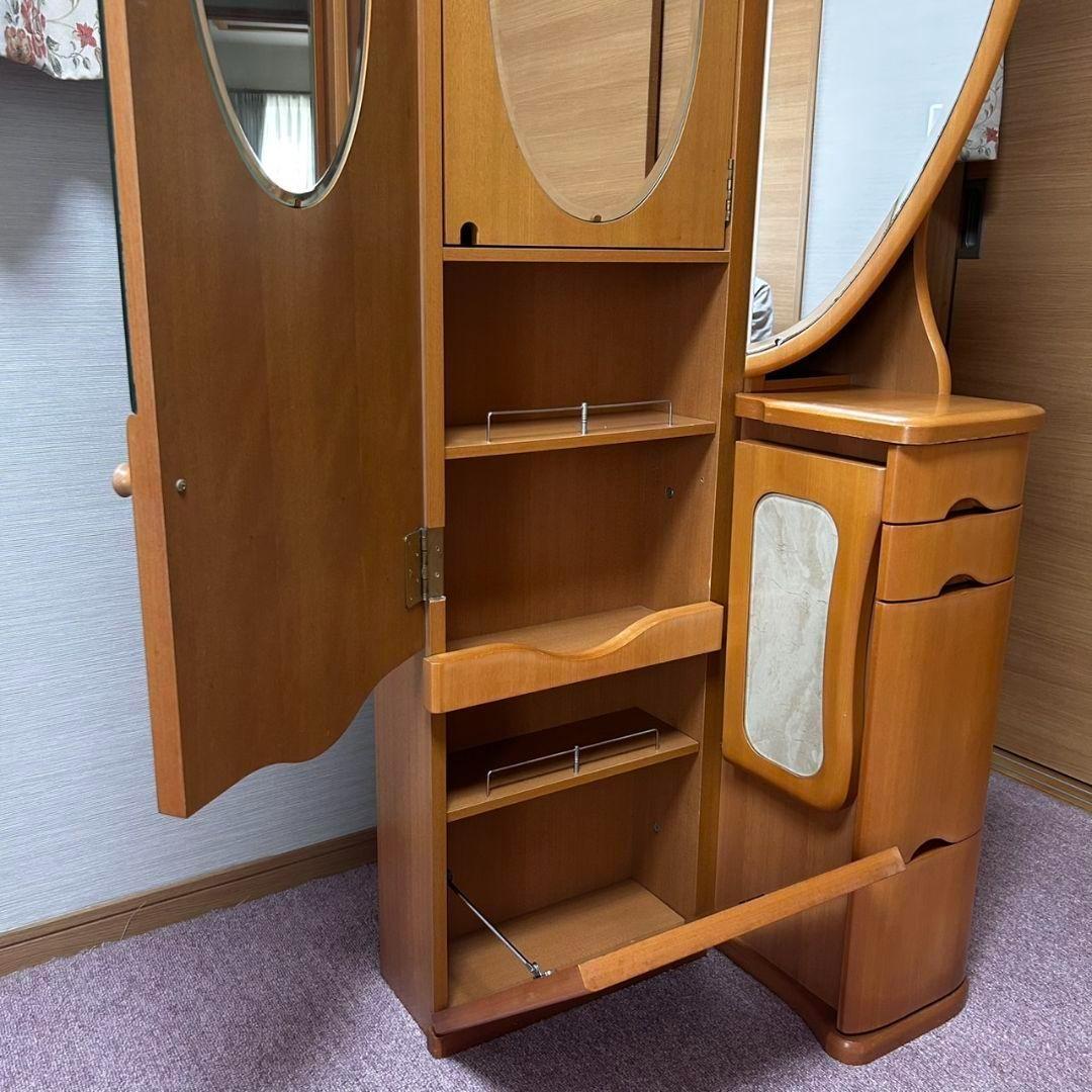 大塚科学　大塚家具　ドレッサー　鏡台　姿見　化粧台　収納テーブル