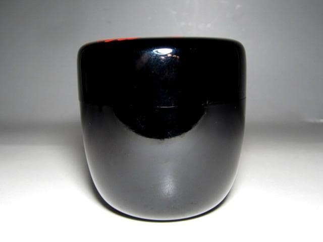 ＜土日限定価格＞中村宗哲 鶏頭蒔絵 大棗 裏千家十五代 鵬雲斎花押　e64