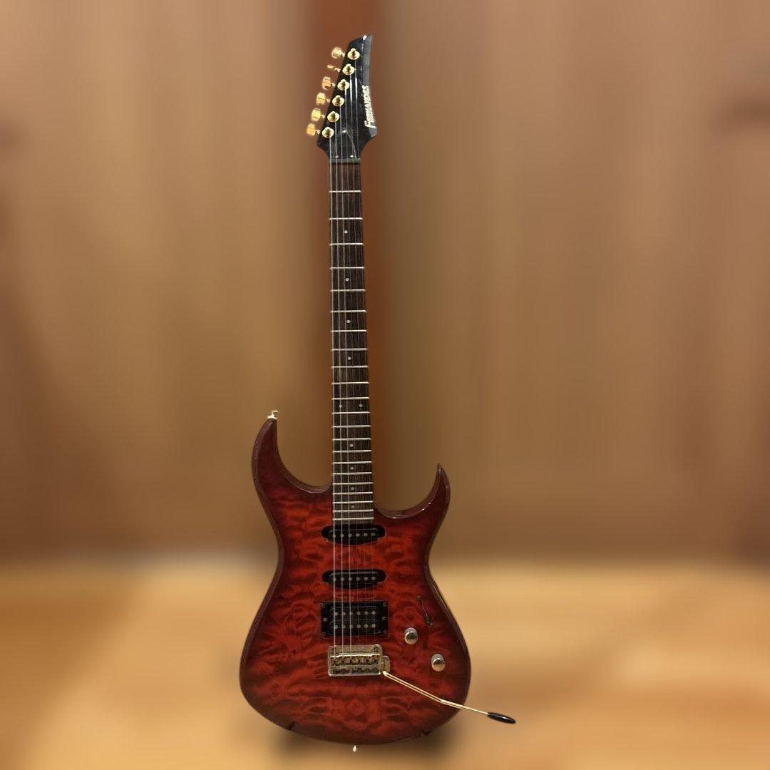 【初心者です】金ロゴ FERNANDES トレモロアーム付・新品弦張替済