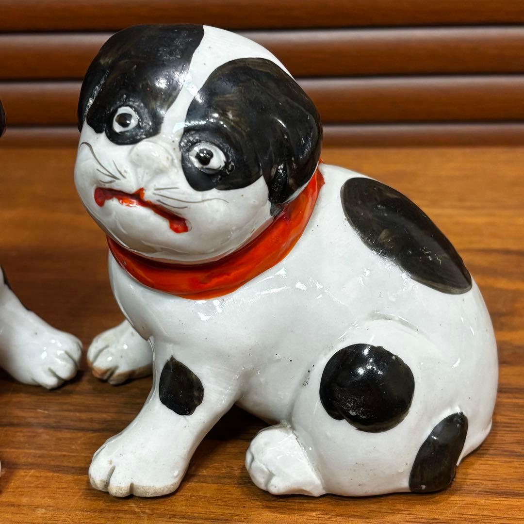 江戸時代　古伊万里　可愛い犬　狛犬