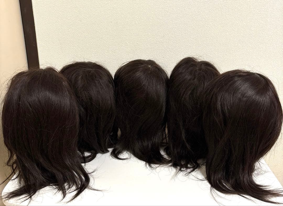 美容師　カットウィッグ　5体セット　トレーニング