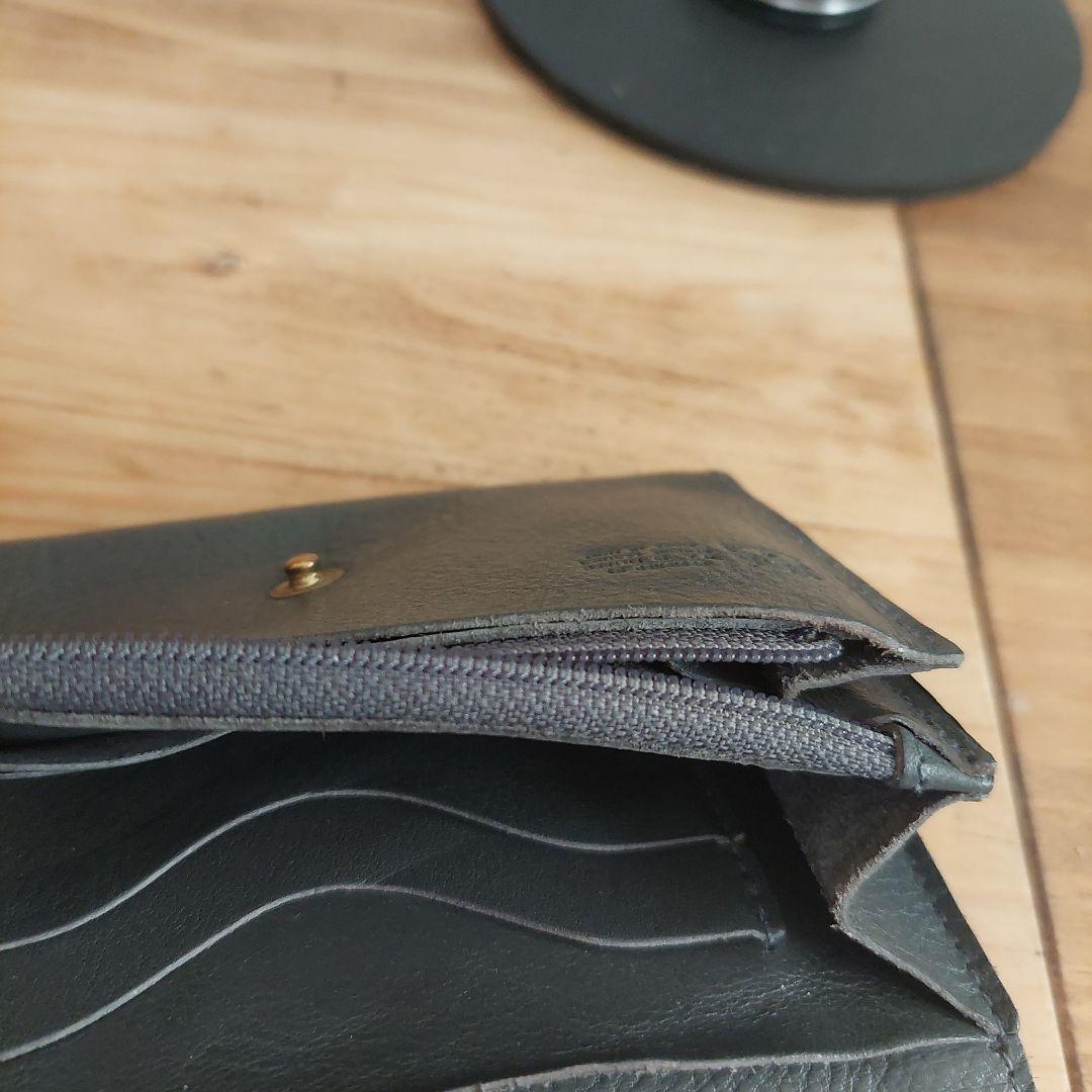 イルビゾンテ IL BISONTE 二つ折り財布 ミドルウォレット グレー