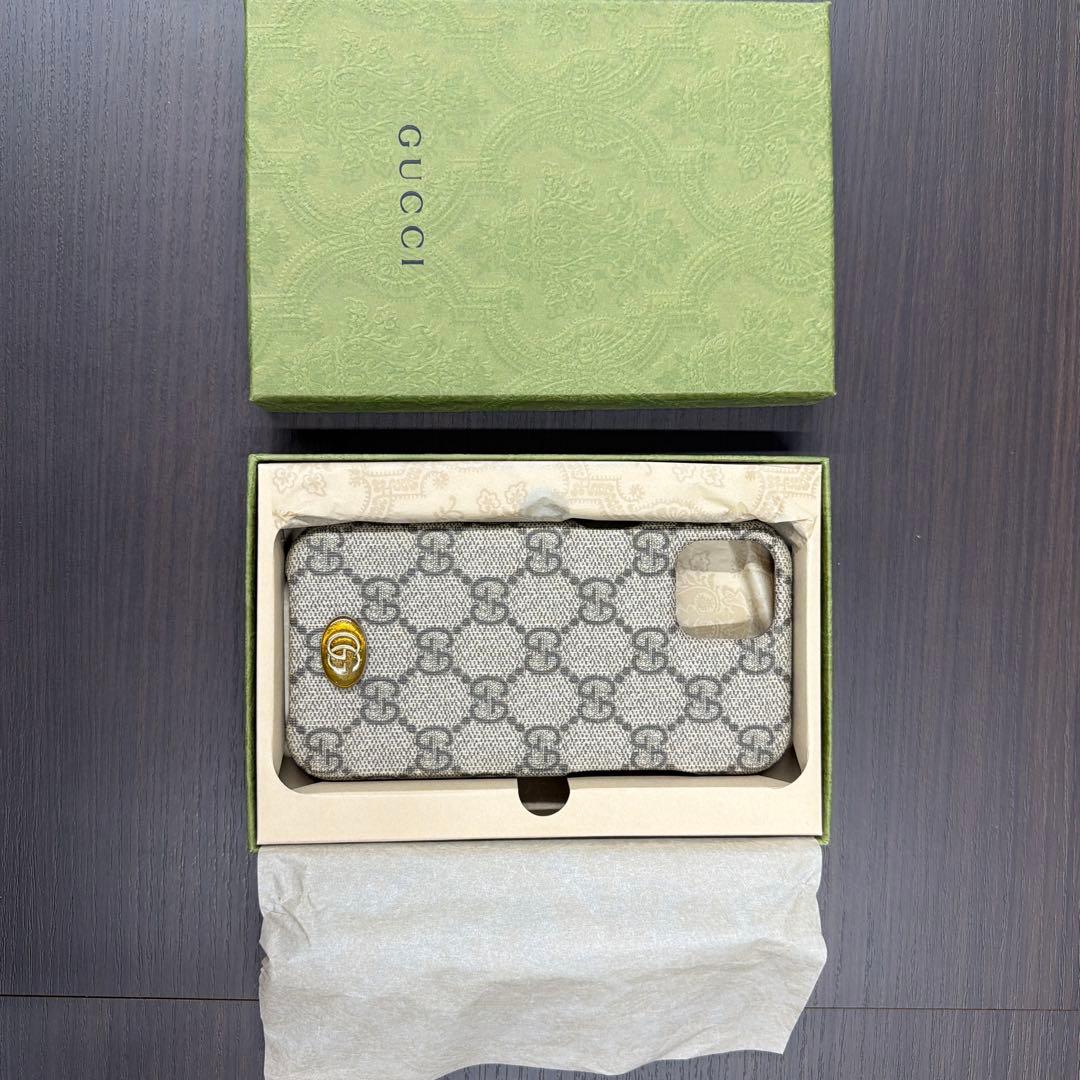 GUCCI GGパターン iPhoneケース