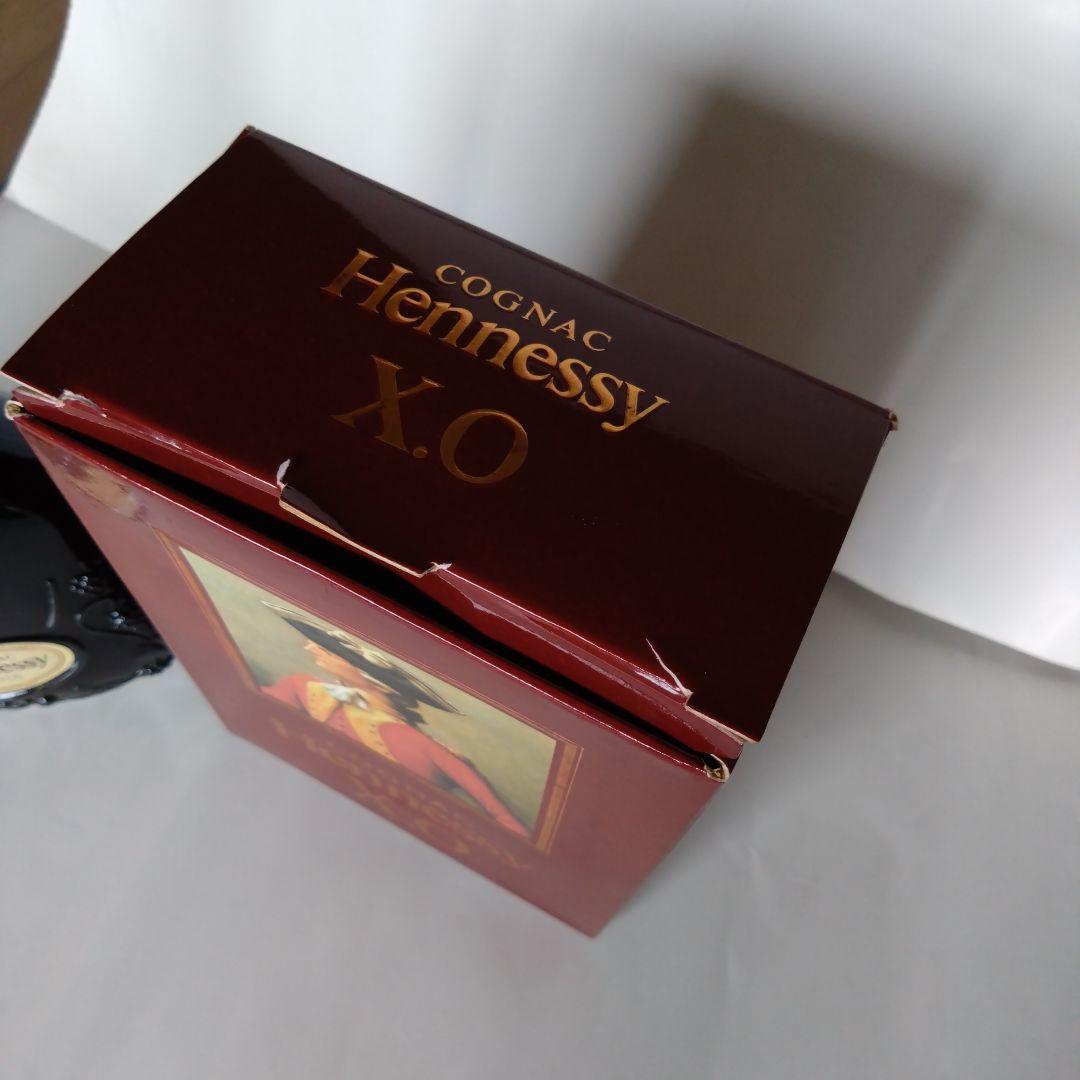 ヘネシーXO Hennessy 金キャップ 未開封 箱 内袋 有