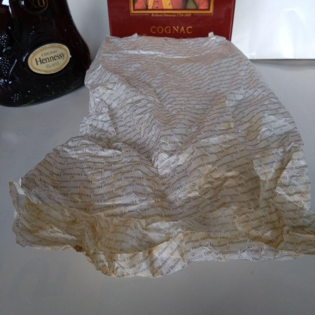 ヘネシーXO Hennessy 金キャップ 未開封 箱 内袋 有