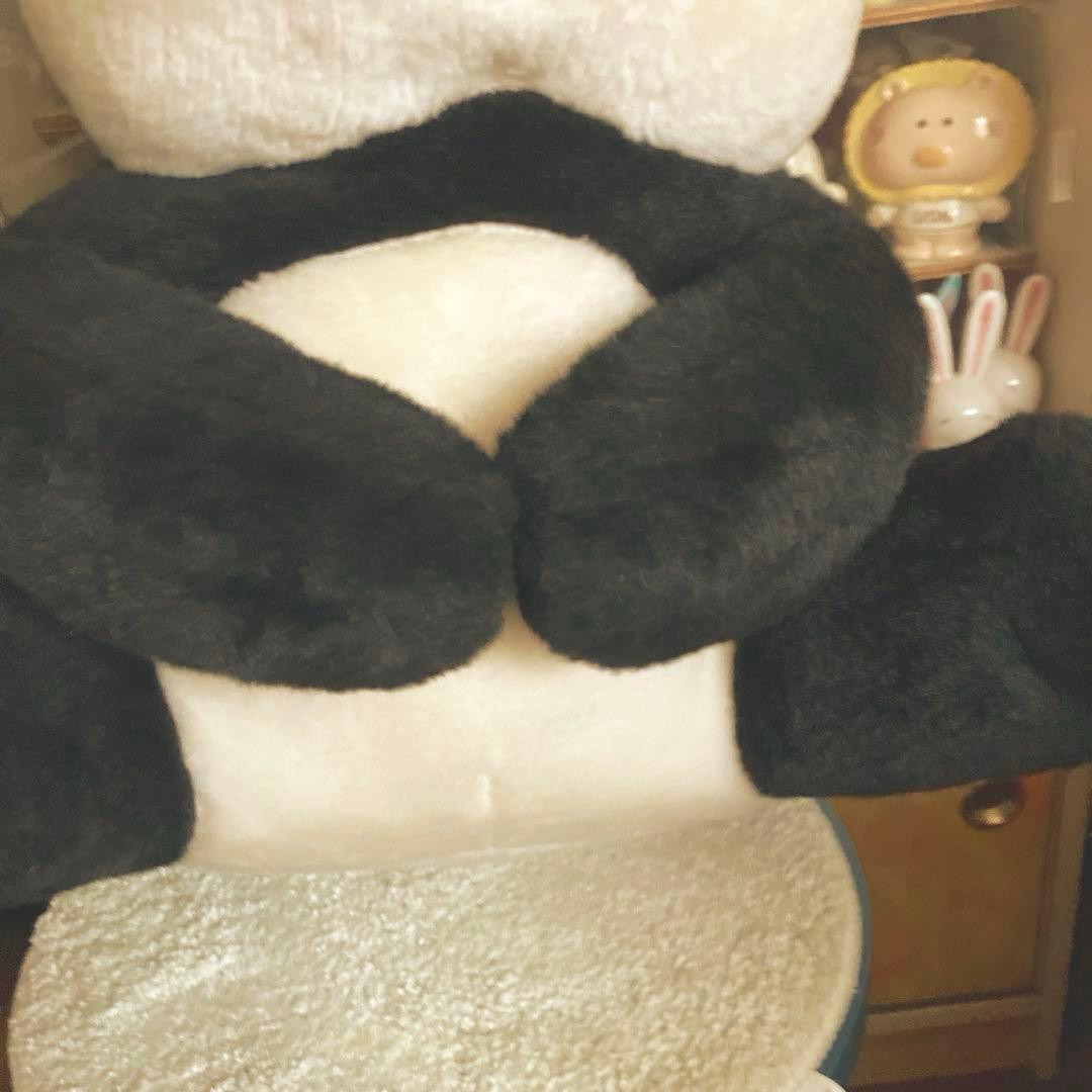 昭和レトロ ベロ出し パンダ ぬいぐるみ 大きめ 当時物 新品未使用