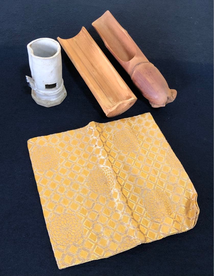 ❗️割引《R》茶道具 桑 旅箪笥 お茶道具付 銘有入 250805F4