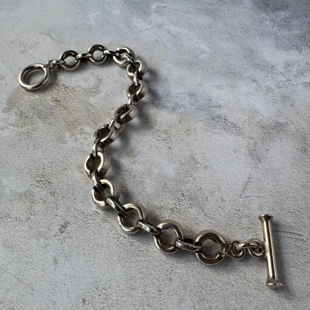 ヴィンテージ チェーンリンクブレスレット シルバー925 メキシコ製