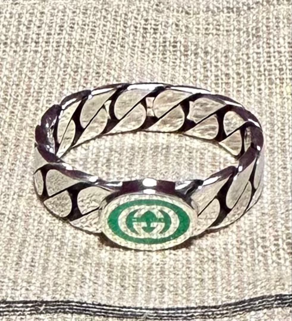 新品 GUCCI インターロッキングG シルバー925 リング 指輪 25号